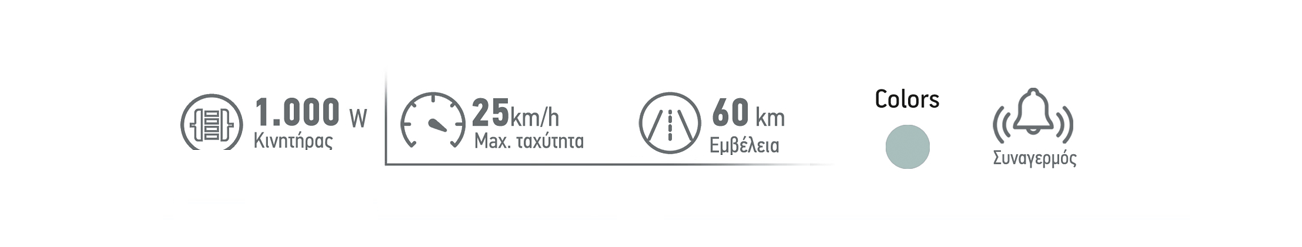 XAΡΑΚΤΗΡΙΣΤΙΚΑ X51 LEAD ACID 25km